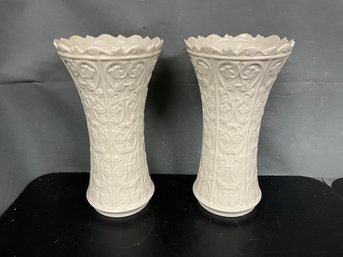 Pair Of Lenox Vases