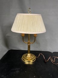 Vintage Double Light Brass Table Lamp