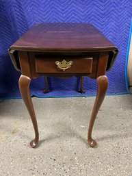 Hitchcock Queen Anne Style Drop Leaf End Table