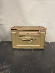 Vintage Metal Ammo Can