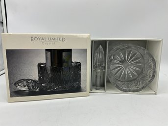 Royal Limited Crystal Coaster And Bottle Stopper