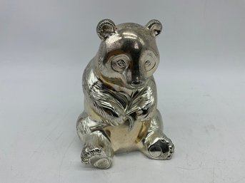 Reed & Barton Silver Panda Coin Bank