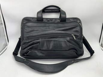 Hartman Black Leather Briefcase