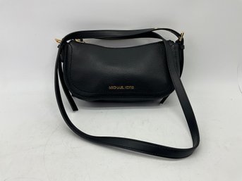 Michael Kors Black Pebbled Leather Crossbody Purse