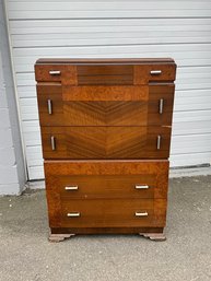 Art Deco Waterfall Tall Chest