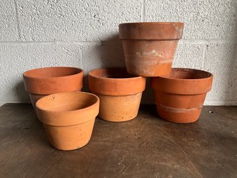 Grouping Of Terracotta Planters