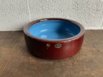 Natural Clay Hand Crafted Glazed Bowl