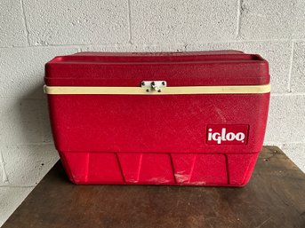 Red Igloo Cooler