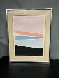 Original Vintage Santoro After The Storm Framed Serigraph