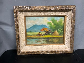 Antique Still Life Painting On Canvas