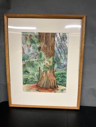 Forest Still Life Watercolor