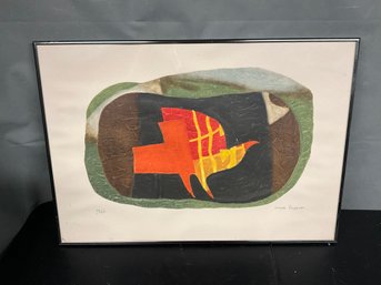 Mid Century Max Papart Lithograph, Signed