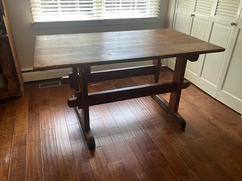 Pine Farmhouse Trestle Dining Table