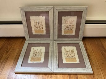 Grouping Of Framed Dried Flower Art