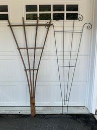 Wood And Metal Garden Trellis