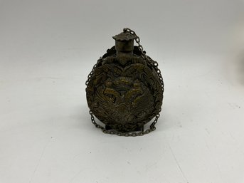 Antique Gunpowder Flask Bottle