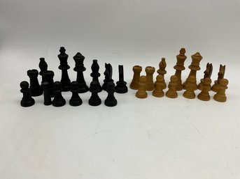 Vintage Wood Chess Pieces