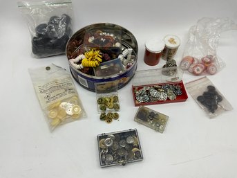 Grouping Of Vintage And Antique Buttons