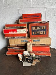 Grouping Of Lionel Trains EMPTY Boxes And Accessories