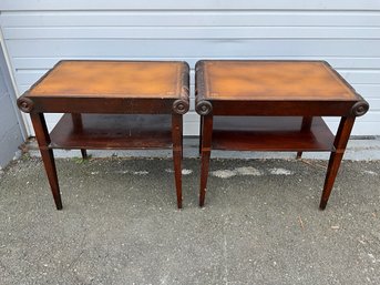 Pair Of Antique Stickley End Tables