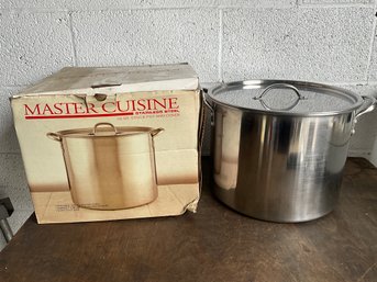 Master Cuisine Stainless Steel 20 Qt Stock Pot And Cover