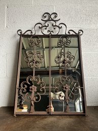 Spanish Revival Style Wall Mount Mirror