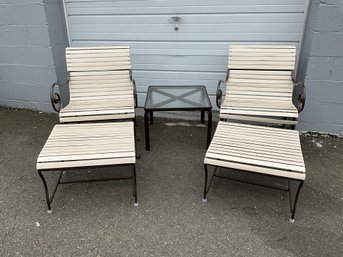 Patio Furniture Lounge Chair Set