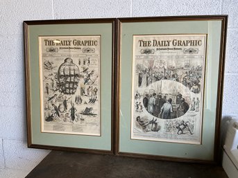 Pair Of The Daily Graphic Newspaper Prints