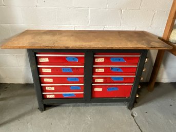Workbench With 9 Drawers (2 Of 3)