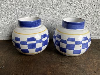 Blue And White Decorative Spheres