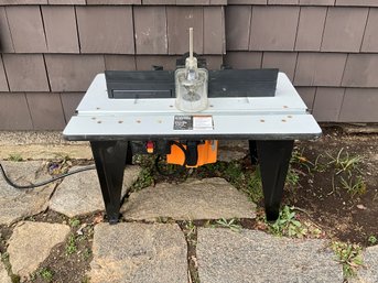 Chicago Electric Bench Top Router Table With 1-3/4 HP Router