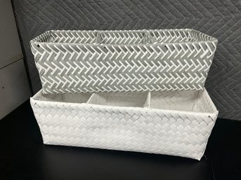 (2) Woven Divided Organizers