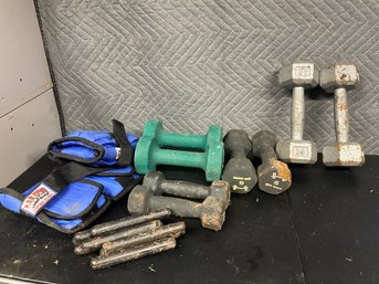 Grouping Of Hand Weights And Ankle Weights