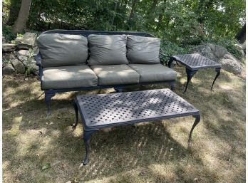 Smith & Hawken Patio Sofa Incl. Coffee Table & Side Table