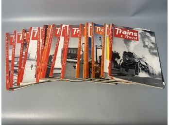 Grouping Of Vintage Trains & Travel Magazines