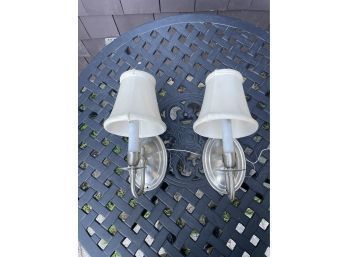 (2) Shade Wall Sconces