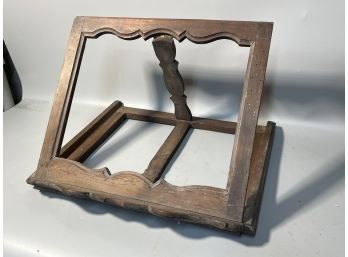 Victorian Carved Wood Book Stand