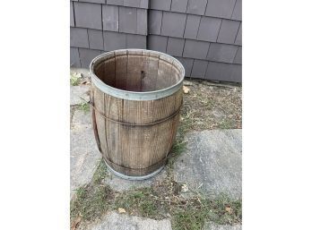 Decorative Wood Barrel