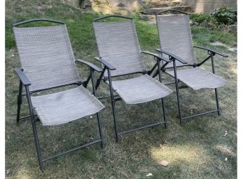 (3) Folding Chairs