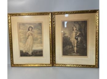 (2) Antique Lithographs After Gainsborough & Lawrence