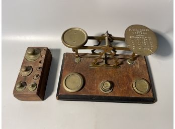 Antique Postal Rate Scale Incl. D.B Weights