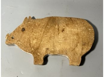 Carved Wood Pig Decoration Or Cutting Board