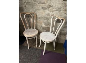 (2) Vintage Thonet-style Bentwood Parlor Side Chairs