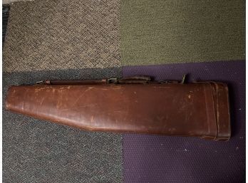 Vintage Bob Jenkinson 'Leg Of Mutton' Leather Gun Case