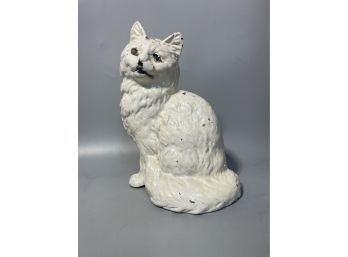 Cast Iron Painted Cat