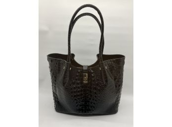 Brahmin 'Mallory' Croc Embossed Leather Tote