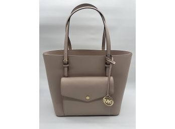 Michael Kors 'Jet Set' Large Saffiano Leather Pocket Tote Bag