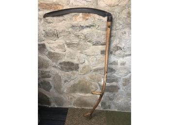 Vintage Farm Scythe W/ Wooden Handle (3 Of 3)