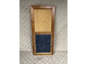 Vintage Wall-Hanging Blackboard/Cork Board