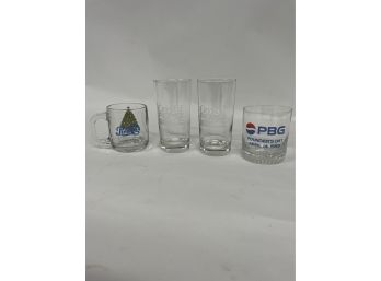 (4) Pepsi Glasses